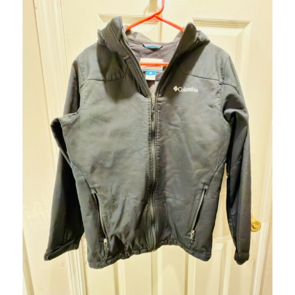 Columbia Fleece Line Hooded Water Resistant Coat Size Medium